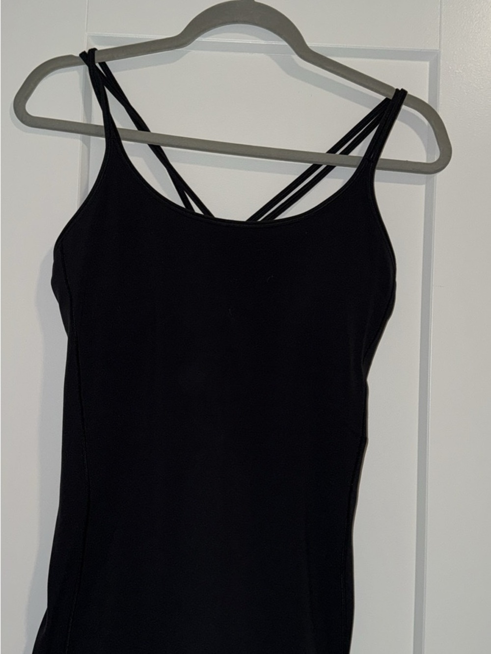 lululemon athletica Black Strappy Double-Back Tank